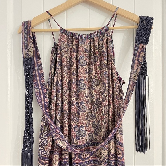 Anthropologie One September Purple Paisley Maxi Dress - Picture 9 of 11